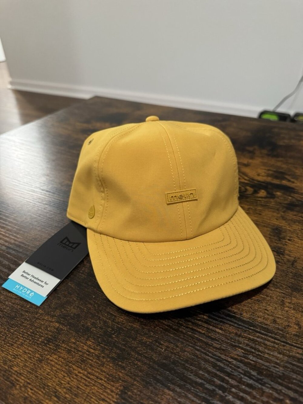 Melin Hydro The Legend Mustard Yellow Classic Fit Adjustable Hat NWT